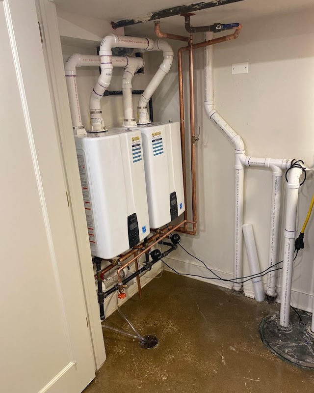 Plumber at work
